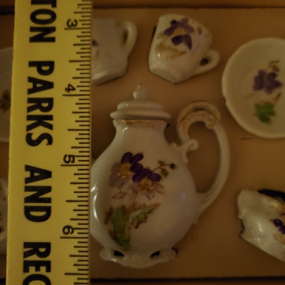 NIB! 1916 ANTIQUE German Child’s Daisy Tea Set 🌼 - Picture 12 of 12